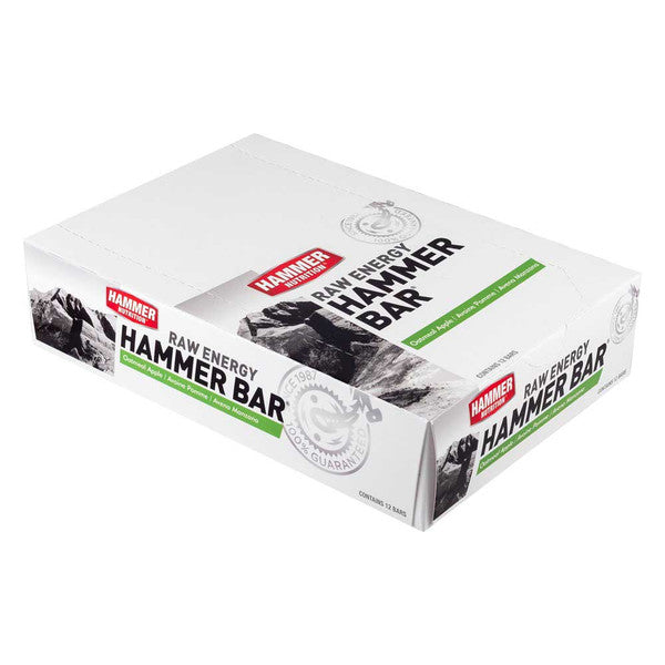 Hammer Nutrition Hammer Bar – Barra energética orgánica (unidad o caja de 24, 3 sabores)