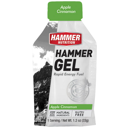 Hammer Nutrition Gel – Gel energético de carbohidratos con aminoácidos (unidad, botella o caja de 24)