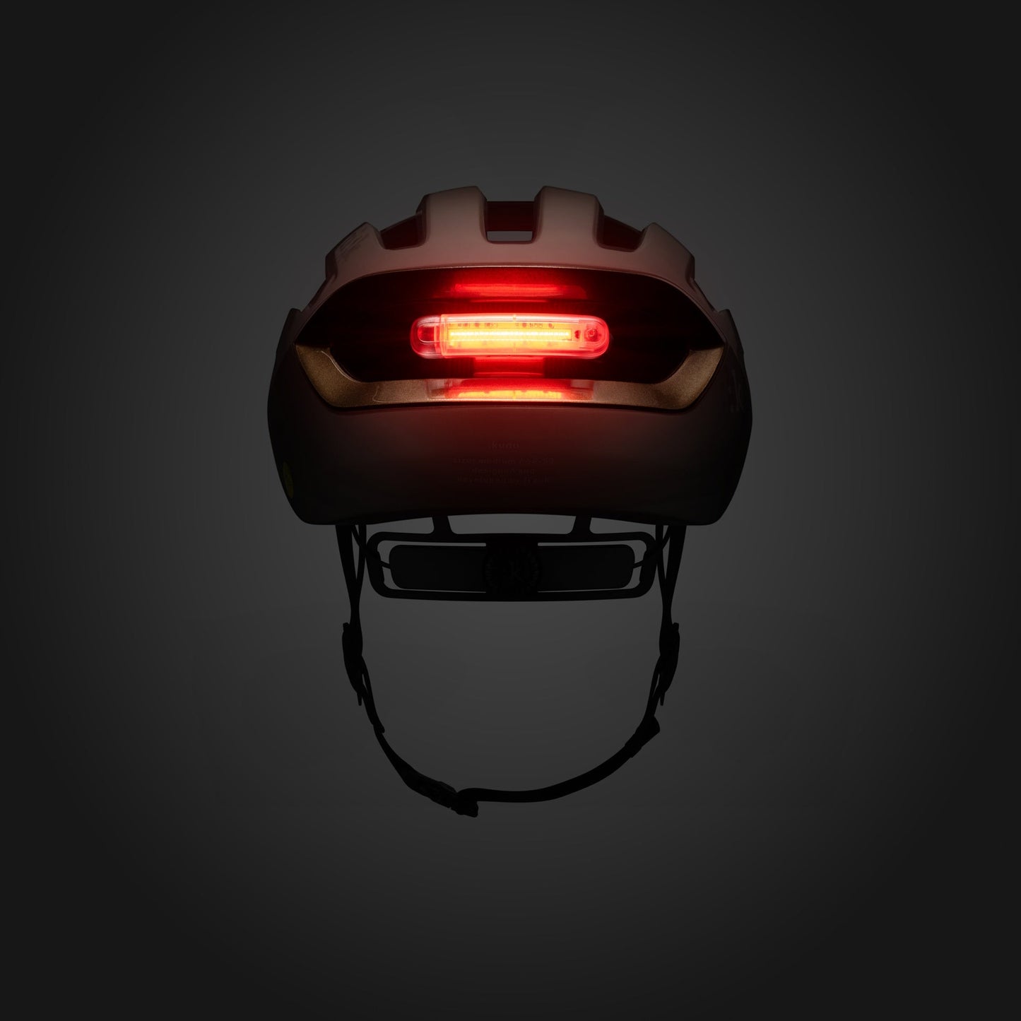 Fizik Kudo - Casco de ciclismo de ruta con Luz roja incluida (Bronce)
