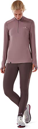 RONHILL Tech Thermal 1/2 Zip – Polera manga larga de running para mujer