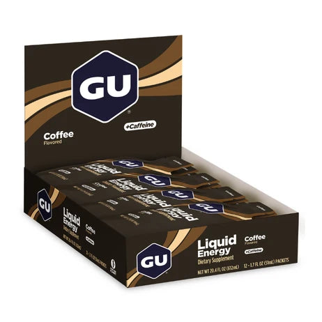 GU Liquid Energy Gel – Caja de 12 geles energéticos líquidos de 60 g (3 sabores)