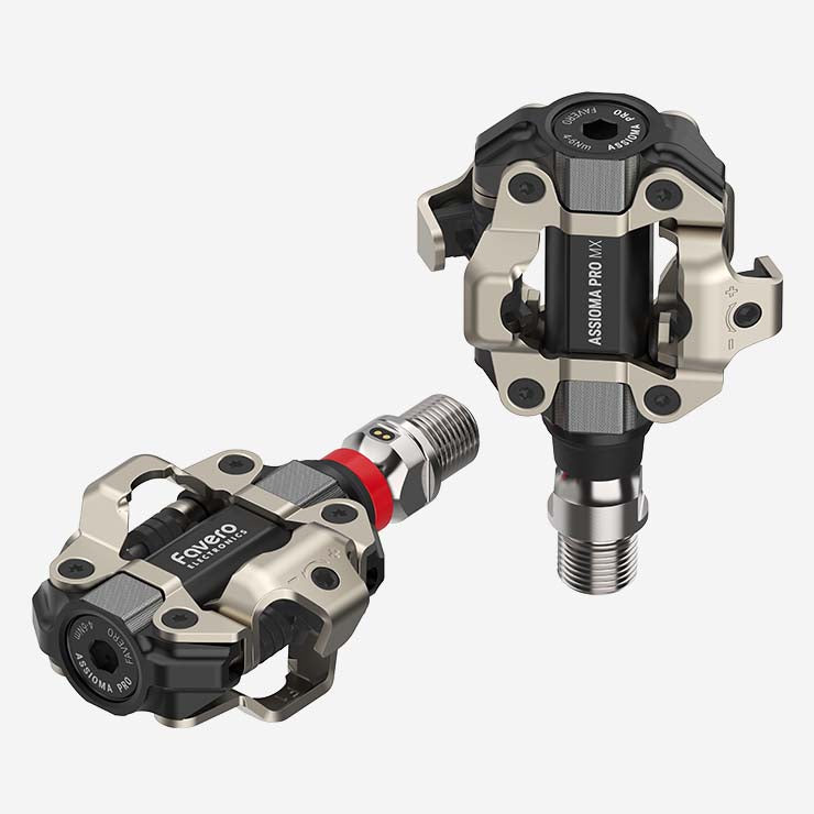 Favero Axioma Pro MX-1 - Pedales de MTB con medidor de potencia. Potenciometro