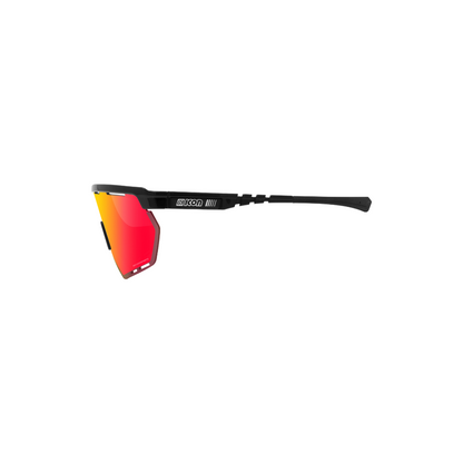 Scicon Aerowing - Anteojos deportivos de ciclismo Marco Negro Multimirror + Rain Clear Lenses