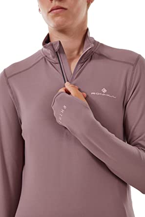 RONHILL Tech Thermal 1/2 Zip – Polera manga larga de running para mujer