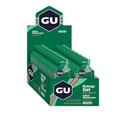 Caja de 24 Geles GU Energy Gel Original 32g Con Cafeína (8 sabores)