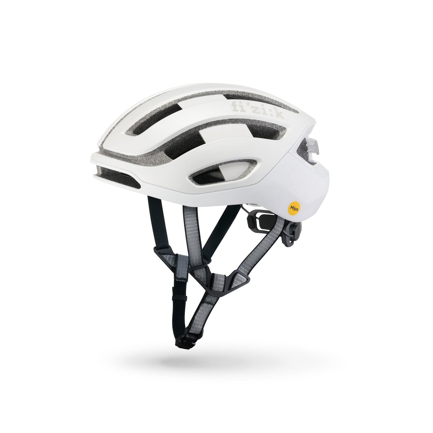 Fizik Kudo - Casco de ciclismo de ruta con Luz roja incluida (Blanco)