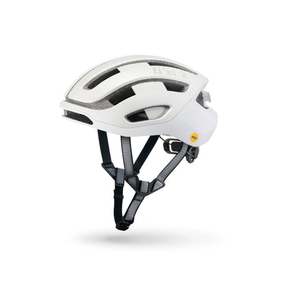 Fizik Kudo - Casco de ciclismo de ruta con Luz roja incluida (Blanco)