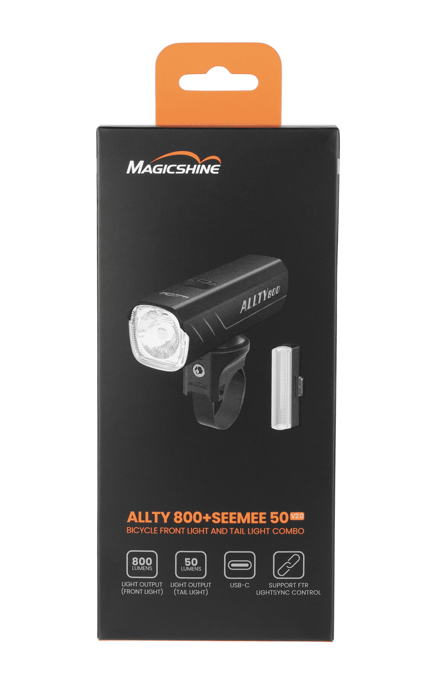 Pack set Luz delantera/trasera Magicshine - ALLTY 800 V2+ SEEMEE-50 v2.0