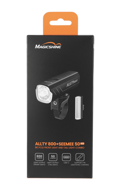 Pack set Luz delantera/trasera Magicshine - ALLTY 800 V2+ SEEMEE-50 v2.0