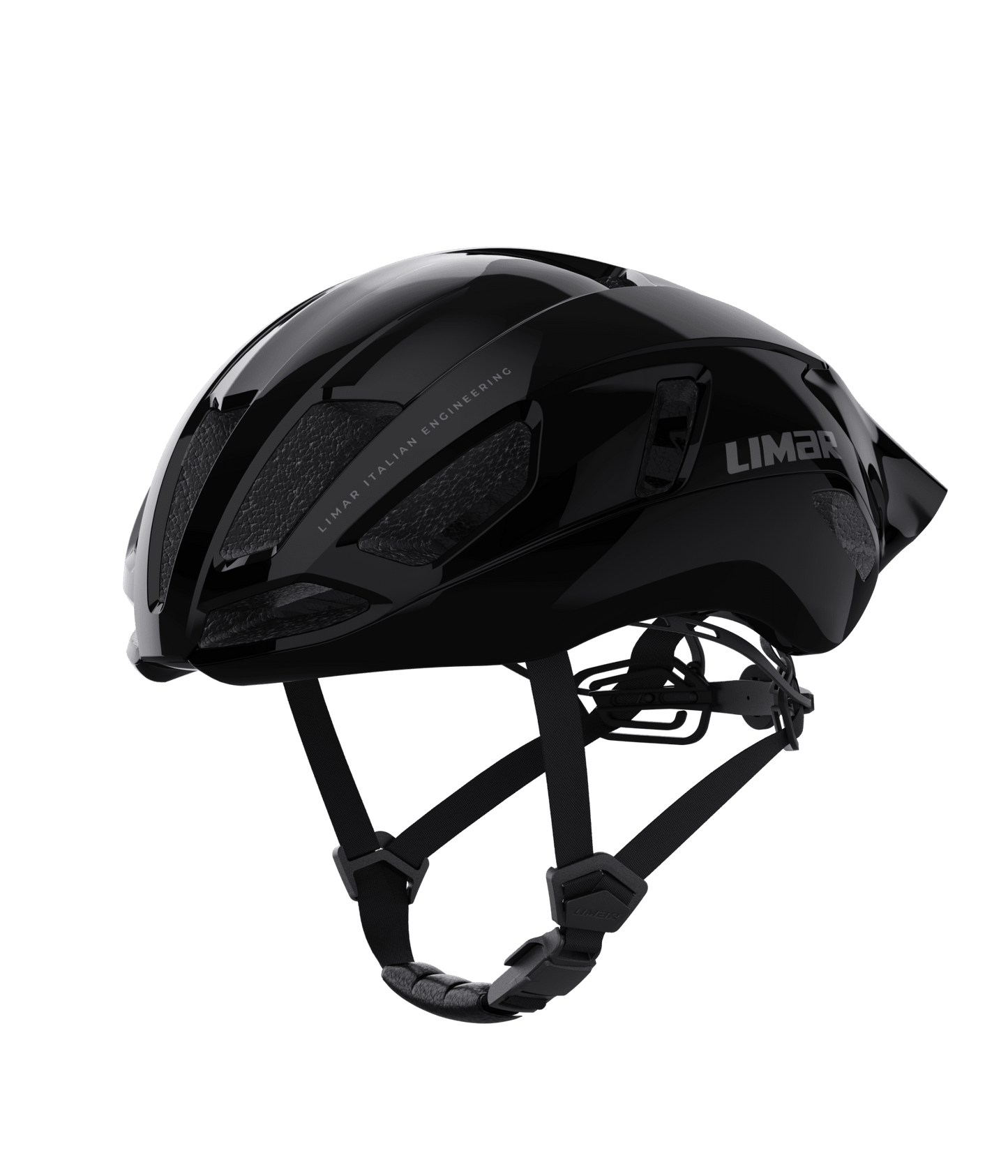 Limar Air Atlas UAP – Casco de ciclismo de ruta aerodinámico (3 colores) Negro (Glossy Black)