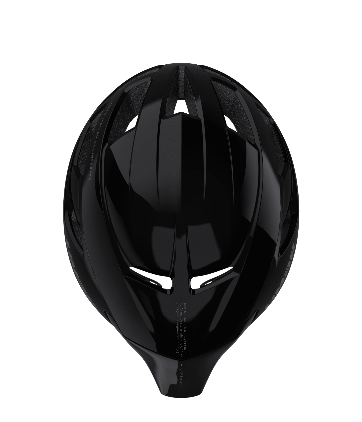 Limar Air Atlas UAP – Casco de ciclismo de ruta aerodinámico (3 colores) Negro (Glossy Black)