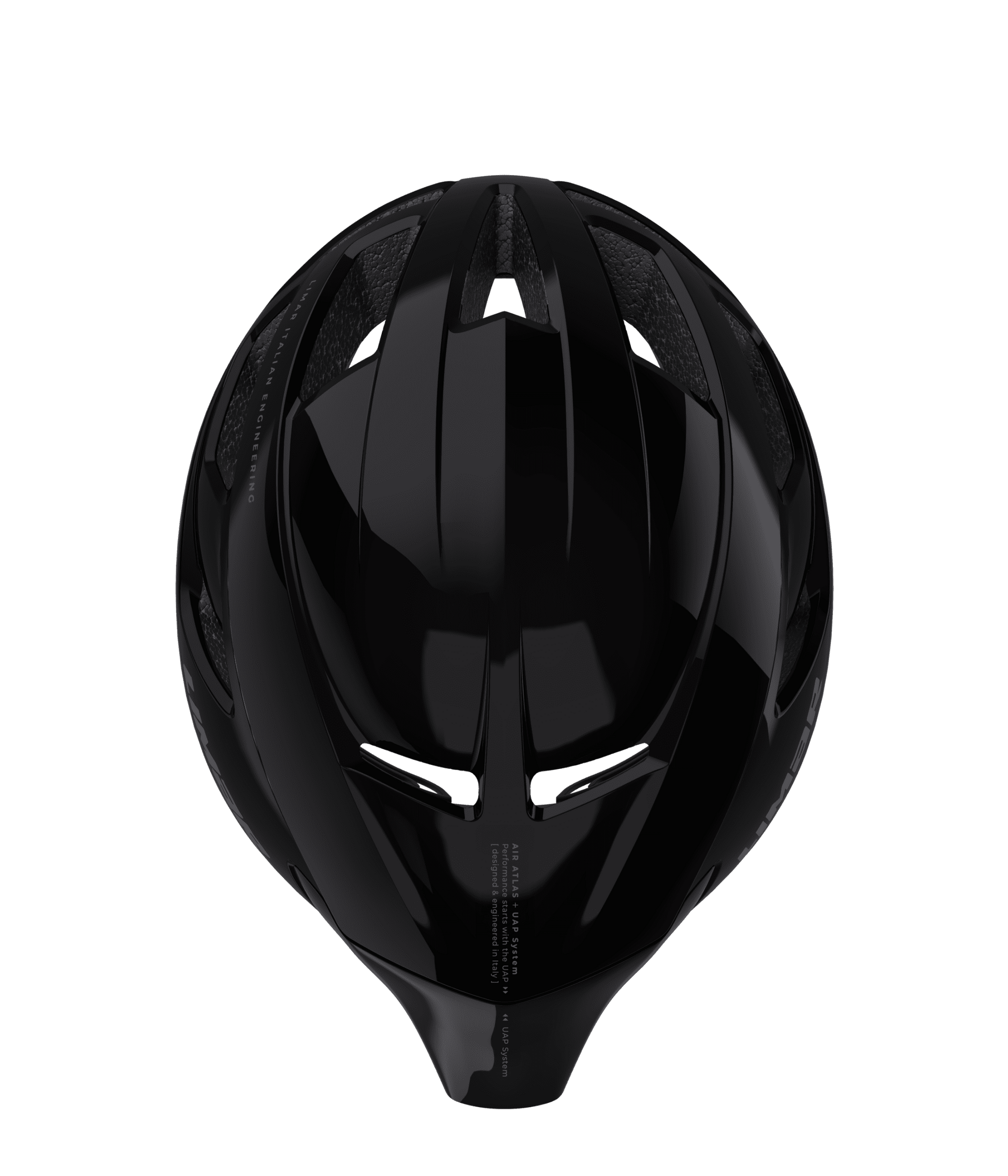 Limar Air Atlas UAP – Casco de ciclismo de ruta aerodinámico (3 colores) Negro (Glossy Black)