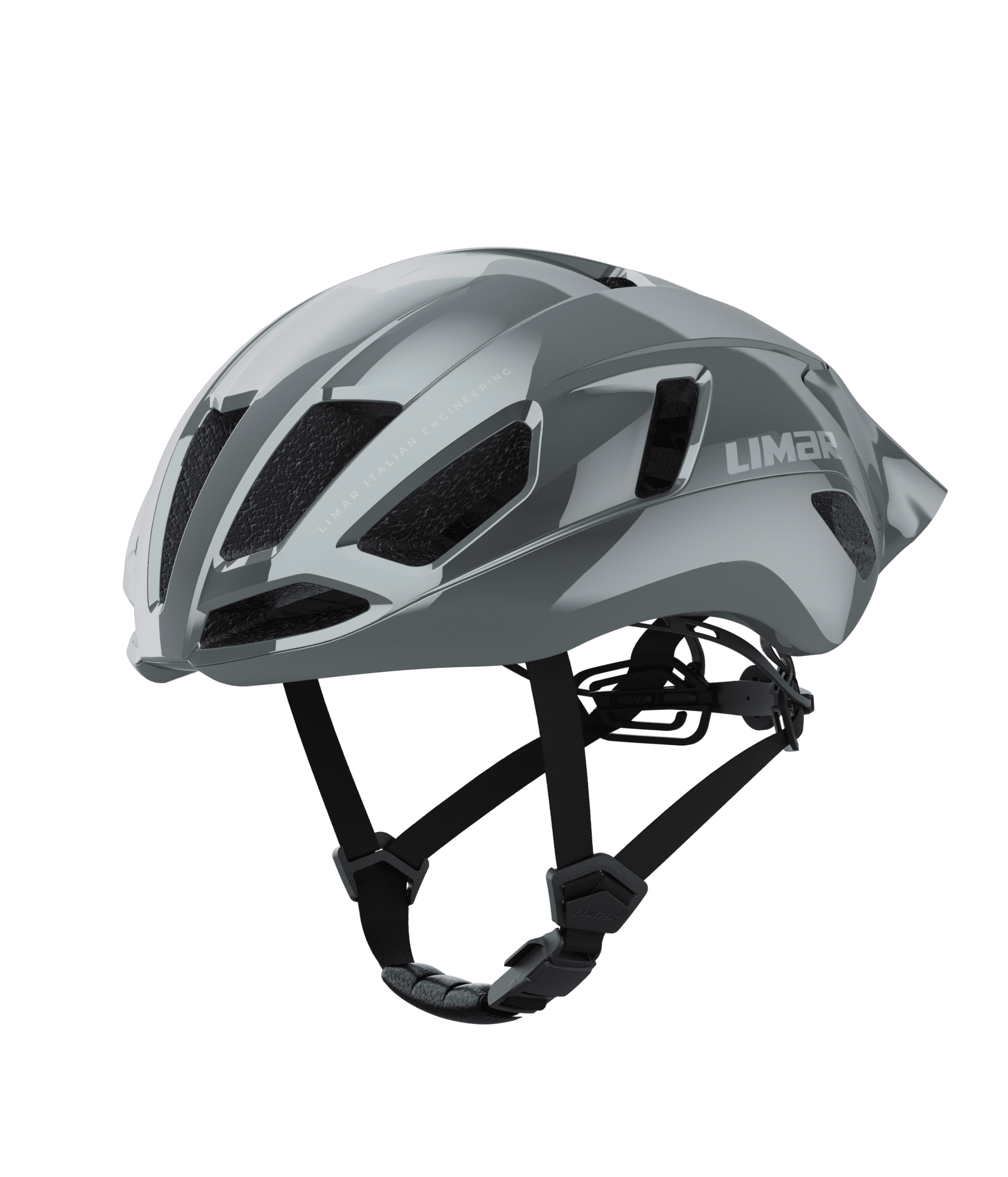 Limar Air Atlas UAP – Casco de ciclismo de ruta aerodinámico (3 colores) Gris (Metallic Grey Glossy)