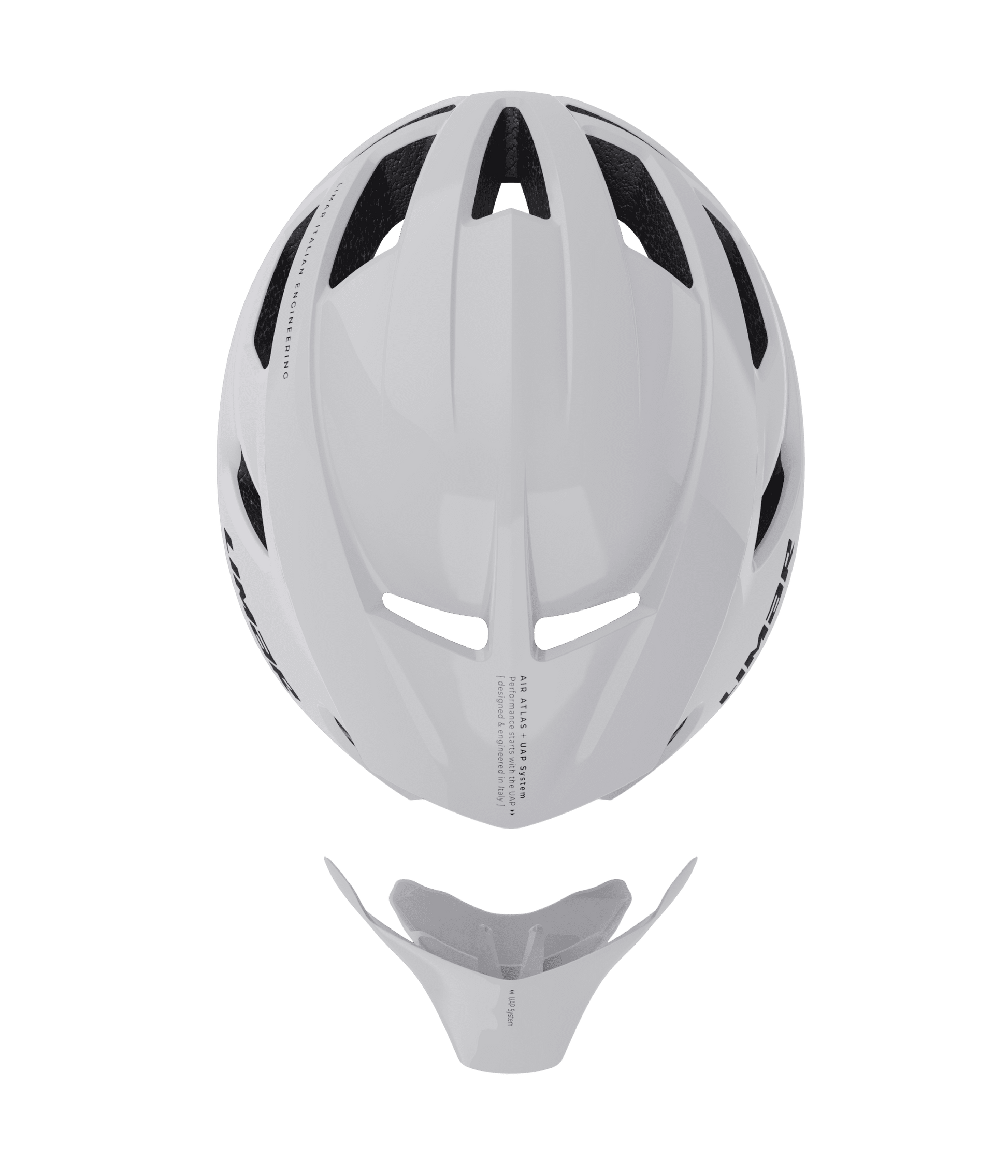 Limar Air Atlas UAP – Casco de ciclismo de ruta aerodinámico (3 colores) Blanco (Glossy White)