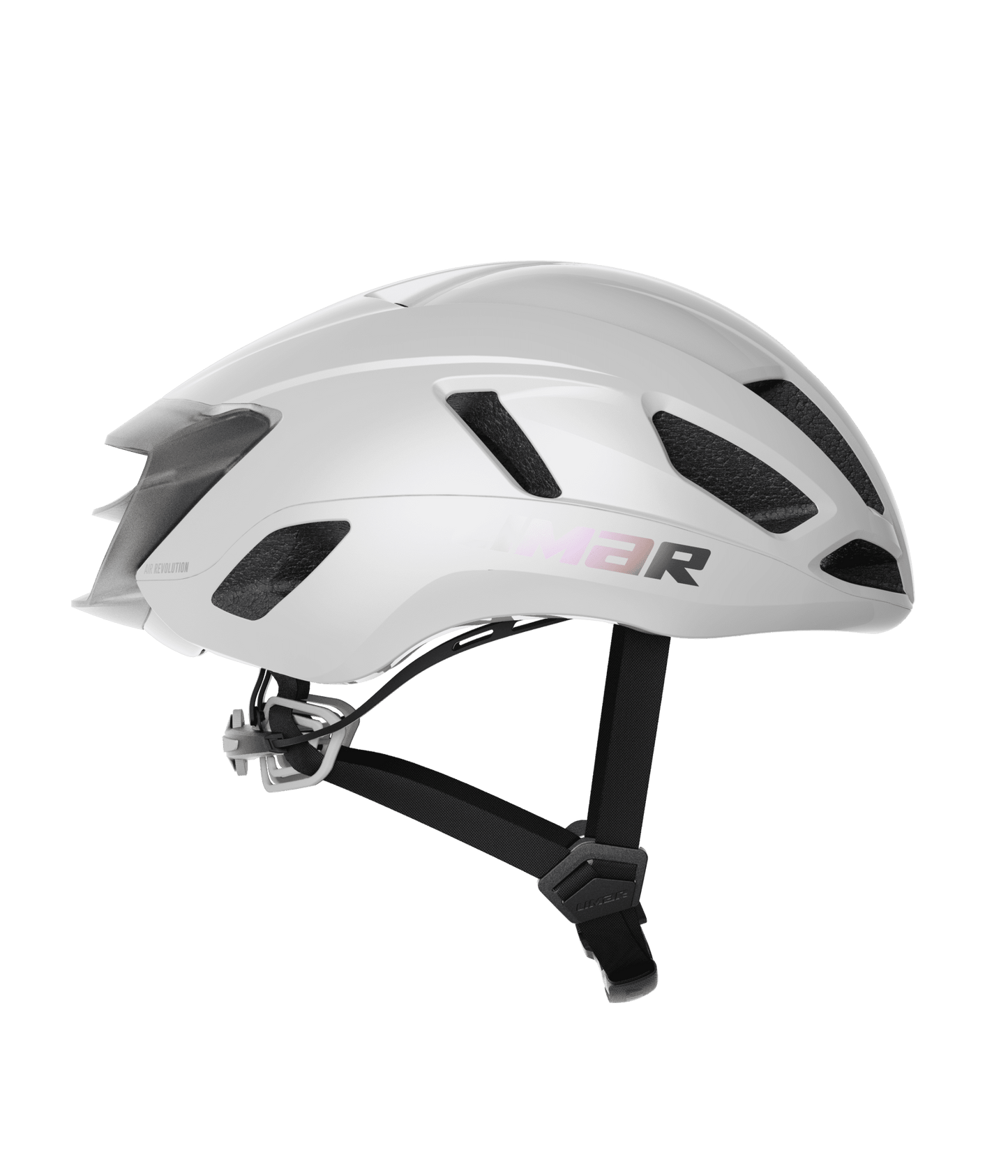 Limar Air Atlas – Casco de ciclismo de ruta aerodinámico (3 colores) Blanco (White Iridescent)