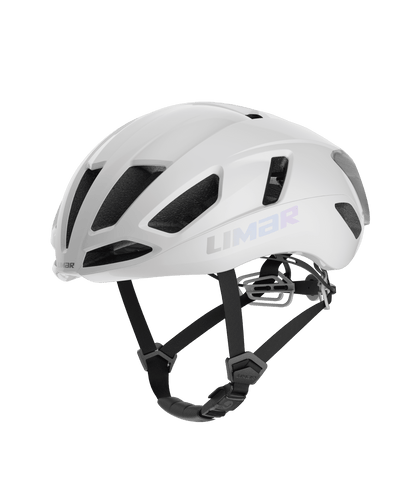Limar Air Atlas – Casco de ciclismo de ruta aerodinámico (3 colores) Blanco (White Iridescent)
