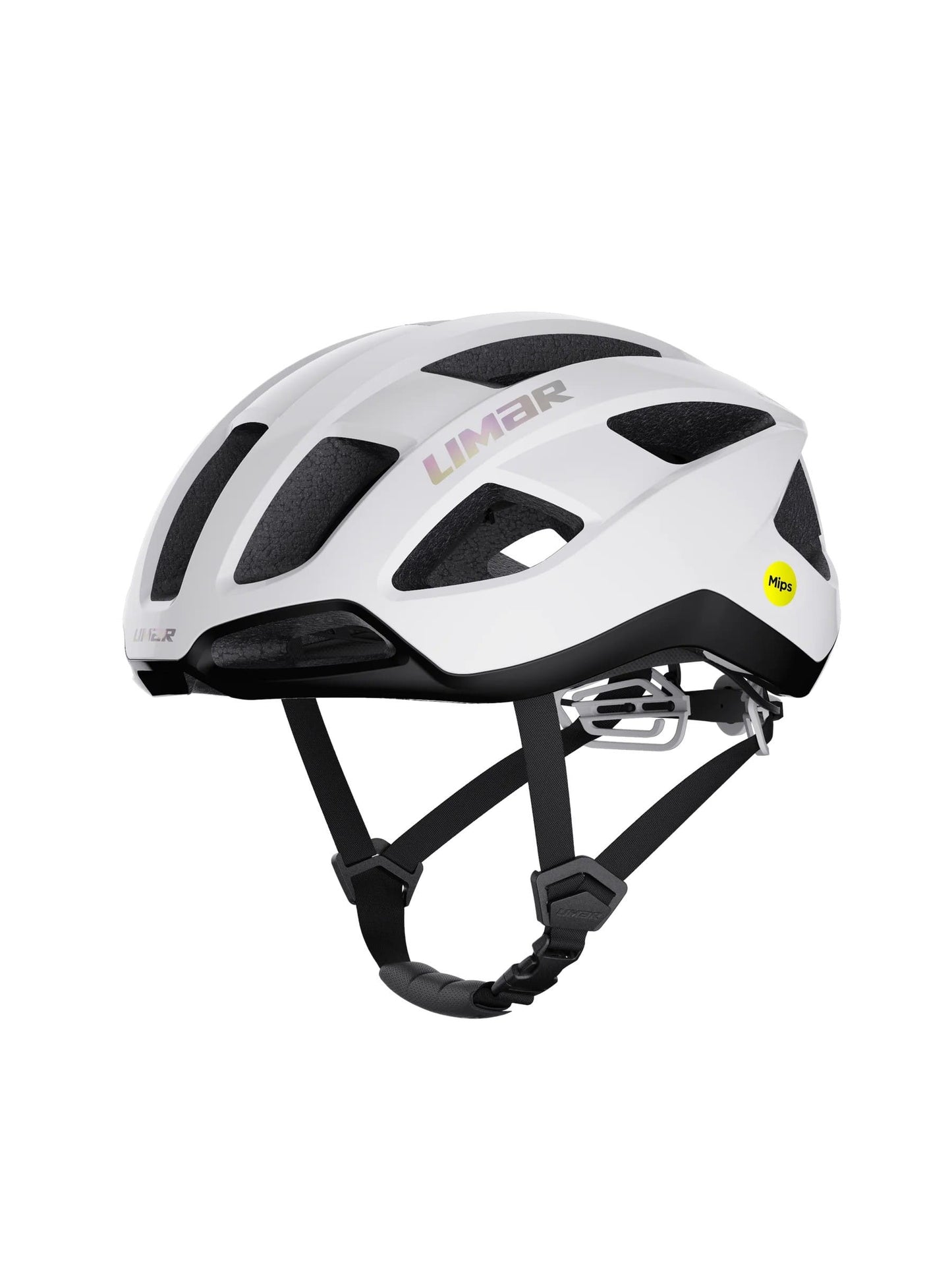 Casco de Ciclismo Ruta o MTB Limar Air Stratos + Mips (Blanco + Iridiscente)