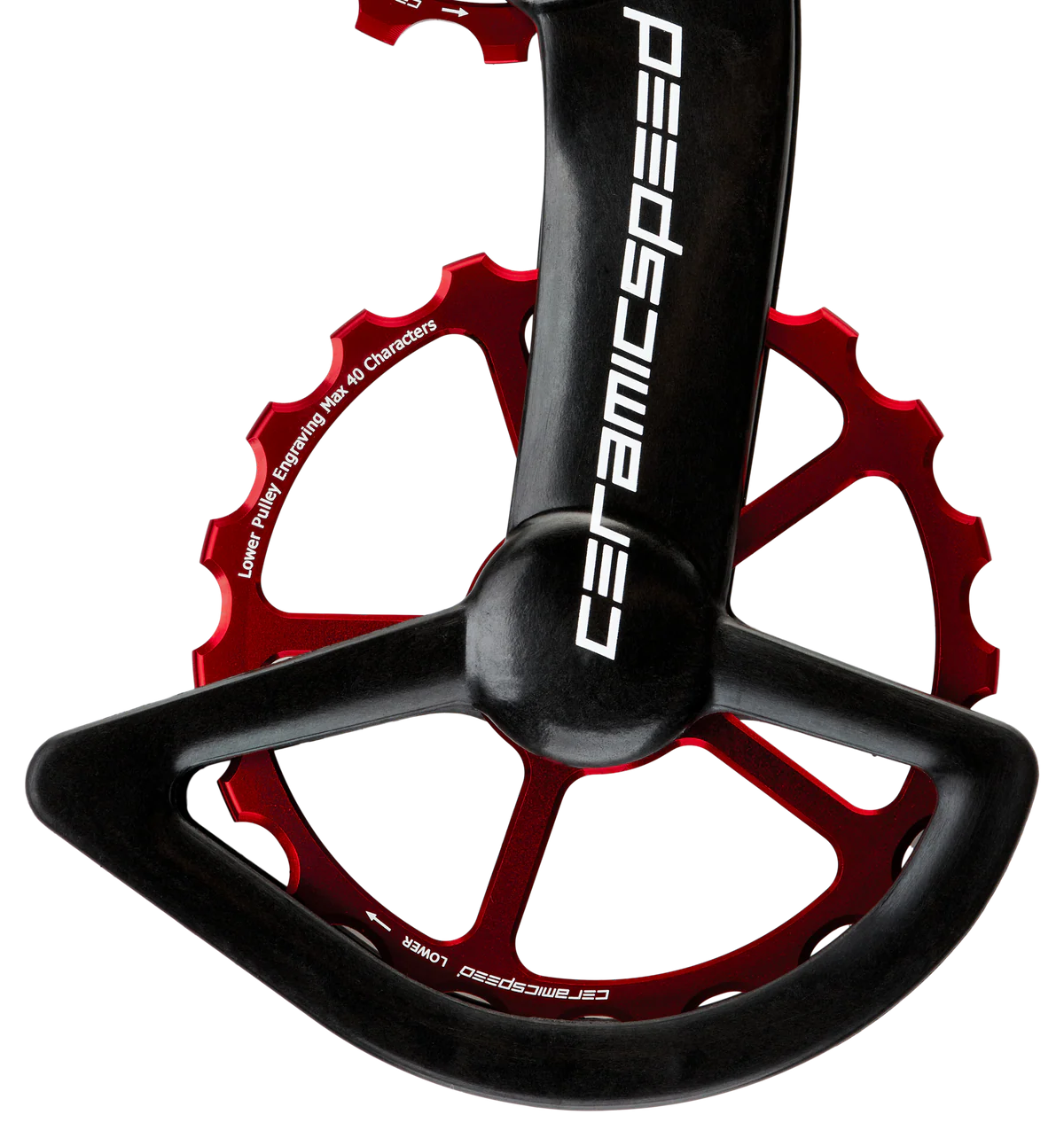 CeramicSpeed OSPW RS Alloy para SRAM Red/Force AXS – Sistema de roldanas sobredimensionadas de ruta.