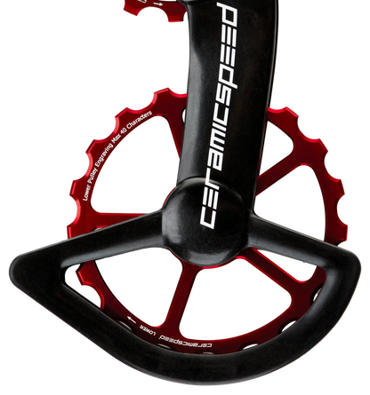 CeramicSpeed OSPW RS Alloy para SRAM Red/Force AXS – Sistema de roldanas sobredimensionadas de ruta.
