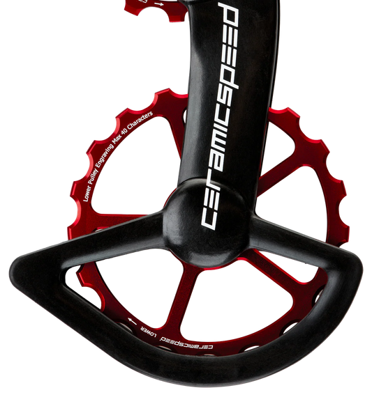CeramicSpeed OSPW RS Alloy para SRAM Red/Force AXS – Sistema de roldanas sobredimensionadas de ruta.