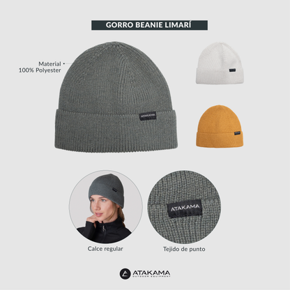 Atakama Outdoor Limarí – Gorro beanie suave gris