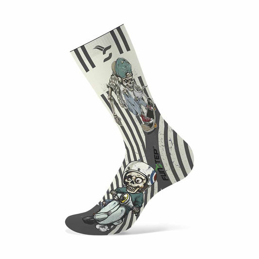 Calcetines con Dibujos Blanco Roto/Gris L (40-43) -FUNSTEP
