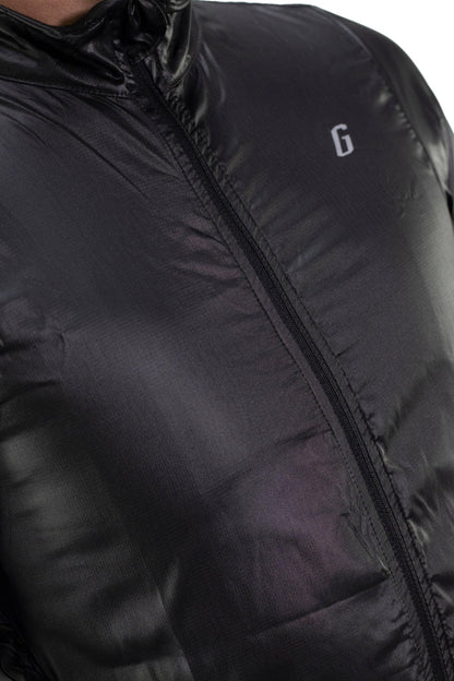 Gavia Chaqueta Cortaviento de ciclismo hombre Negro