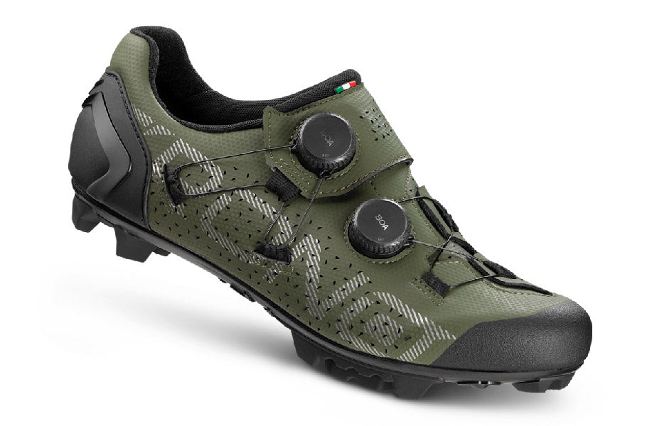 Crono CX-1 - Zapato de ciclismo MTB XC o Gravel (Colores Rojo, Negro, Verde)