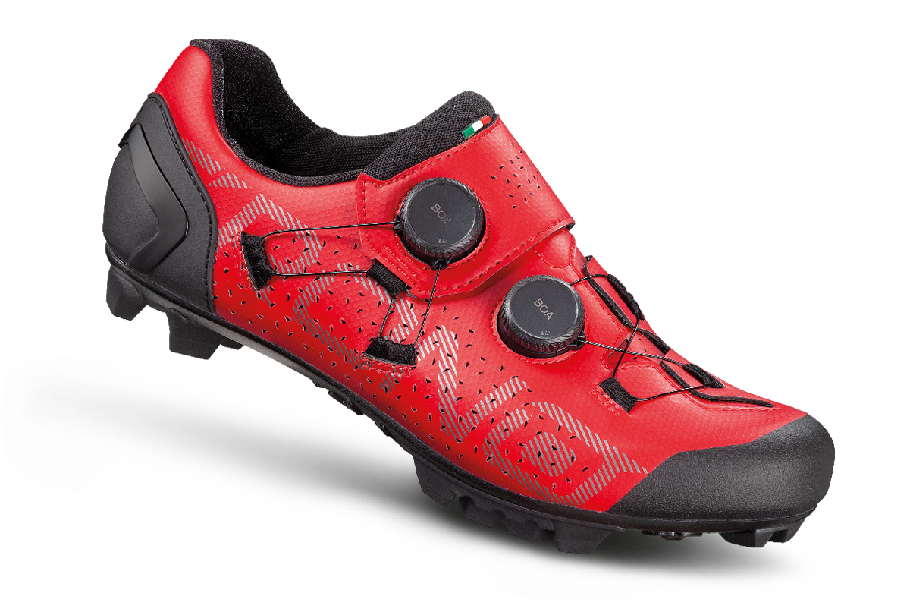 Crono CX-1 - Zapato de ciclismo MTB XC o Gravel (Colores Rojo, Negro, Verde)