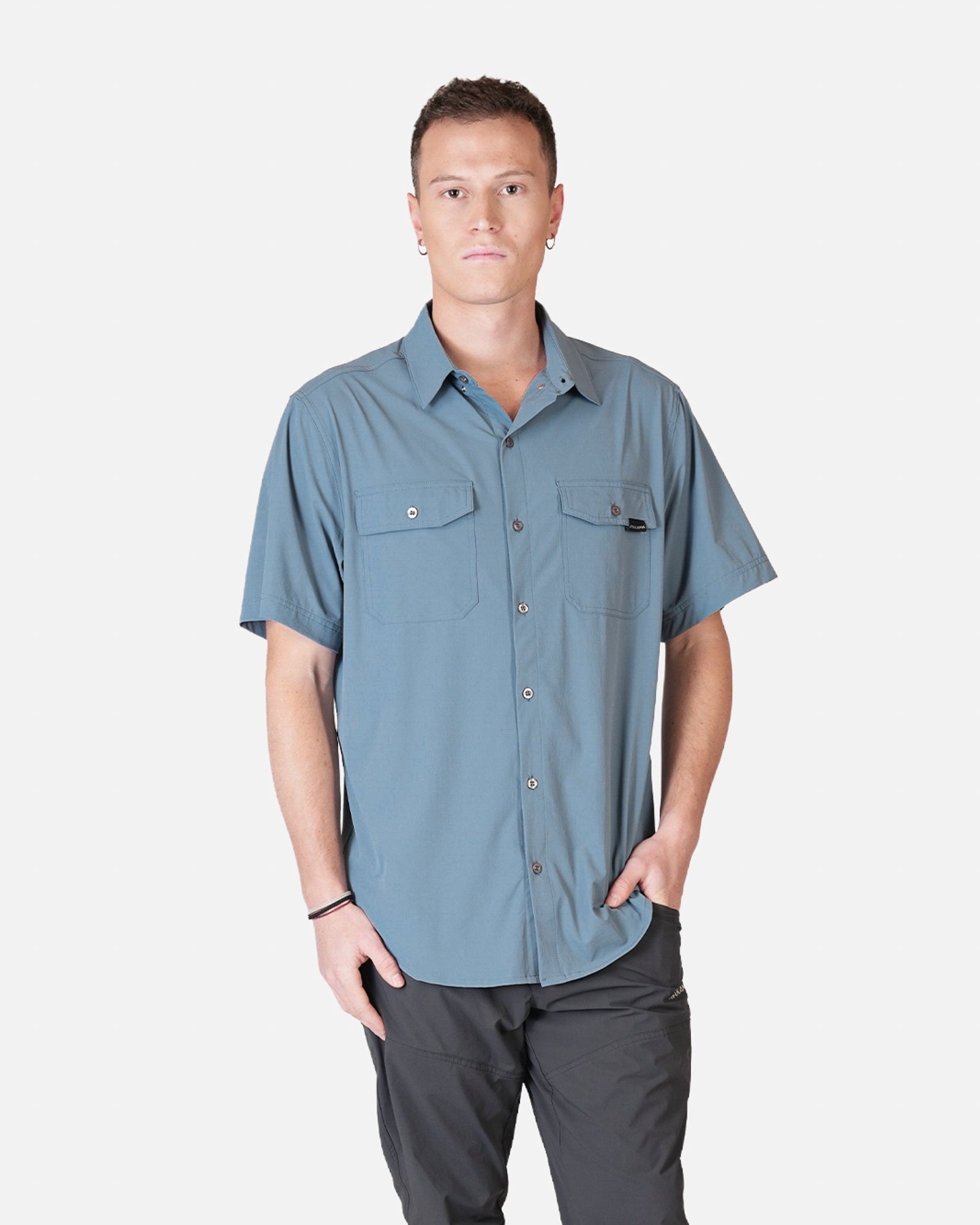 Camisa Outdoor Hombre Horizonte Azul - Atakama Outdoor