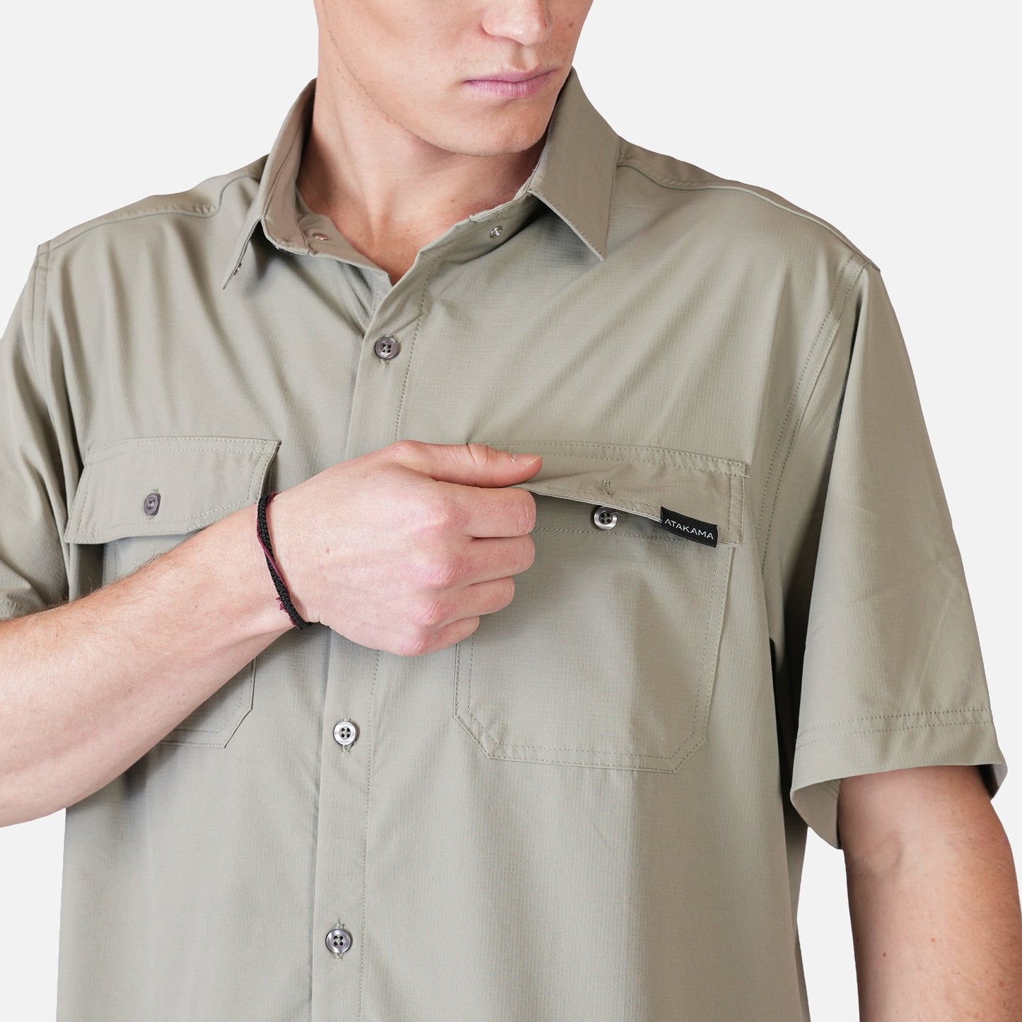 Camisa Outdoor Hombre Horizonte Verde - Atakama Outdoor