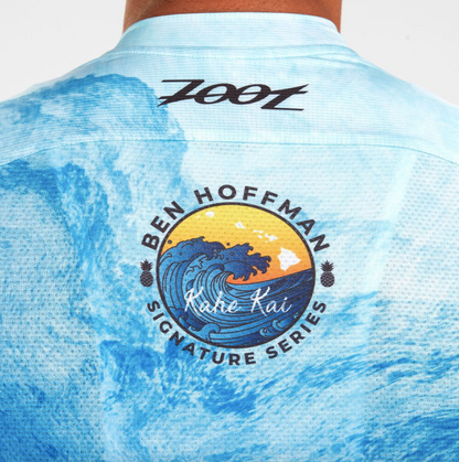 Tricota de Ciclismo Zoot Kahe Kai Ben Hoffman Series Azul (Hombre)