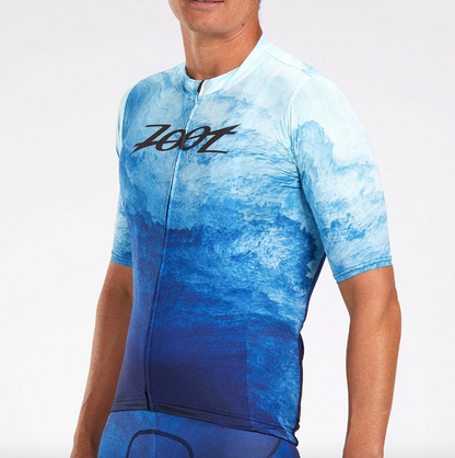Tricota de Ciclismo Zoot Kahe Kai Ben Hoffman Series Azul (Hombre)
