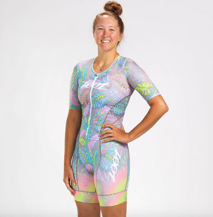 Trisuit o Traje de Triatlón Zoot Full Zip Live Aloha (Mujer)