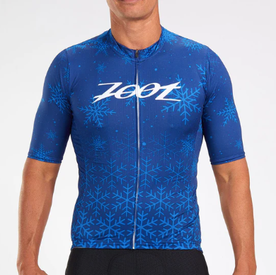 Tricota de Ciclismo Zoot Snowflake Azul (Hombre)