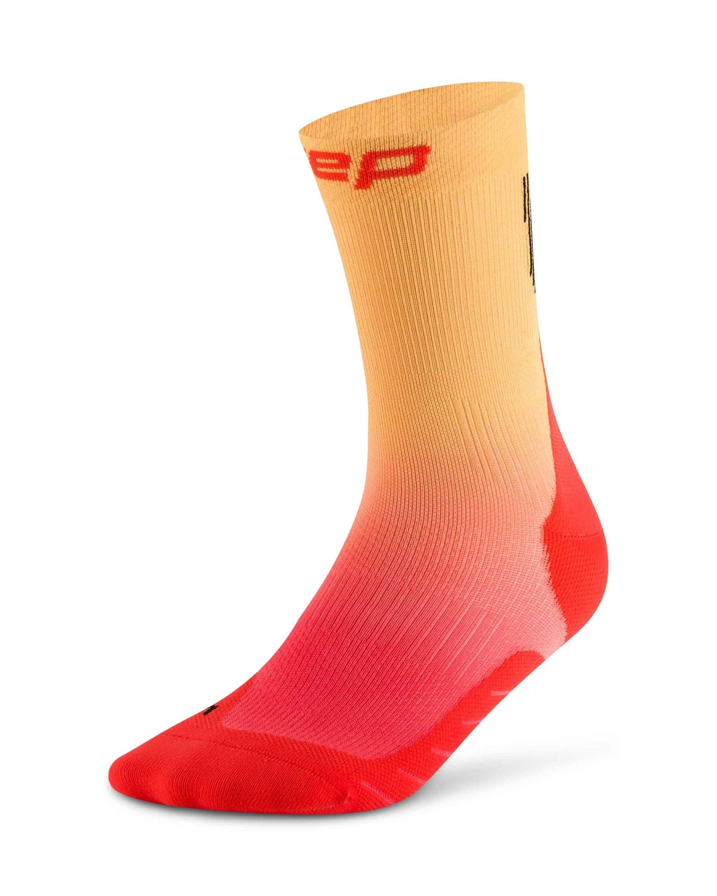CEP Core Run Gradient Mid Cut 5.0 – Calcetines de compresión de running de corte medio (2 colores).