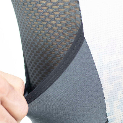 Gavia Tria Rondom - Traje Trisuit de Triatlón Sin Mangas de Hombre (Blanco burdeo negro)