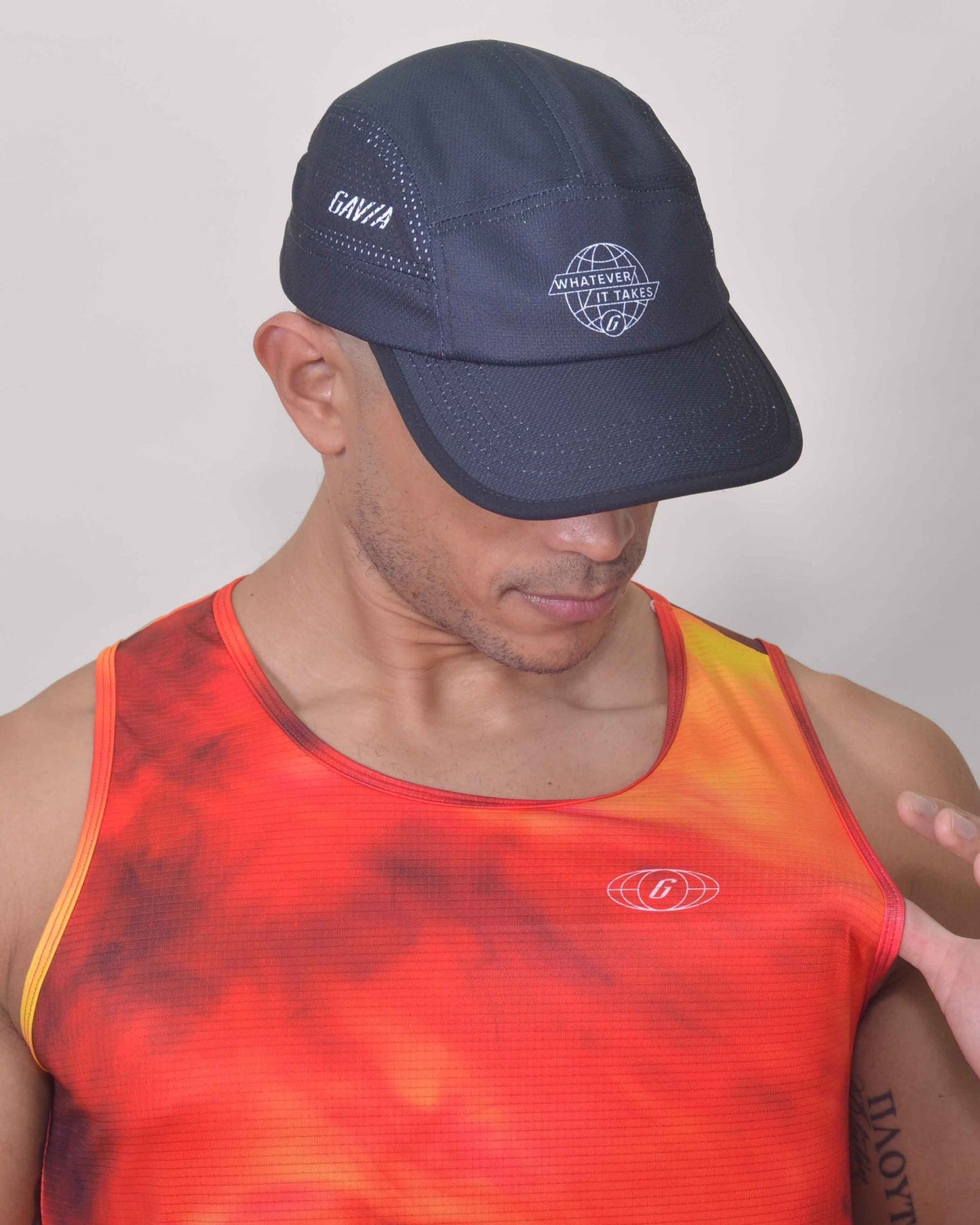 Polera Running Infernal  Gavia - Camiseta de correr sin mangas. Hombre