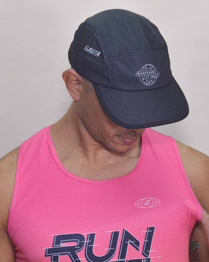 Polera Running Gavia - Camiseta de correr sin mangas. Hombre (rosado)