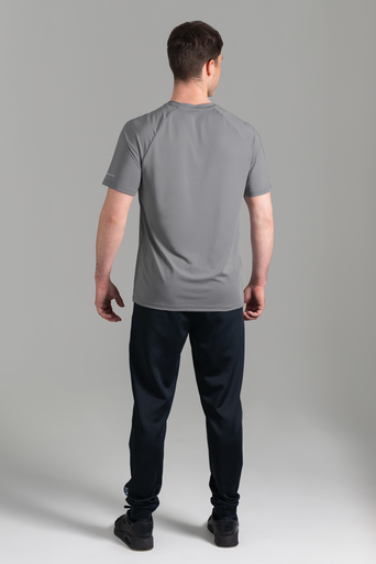 Ultimate Polera Raglan Sport - Polera deportiva manga corta de Hombre (Gris Silver)