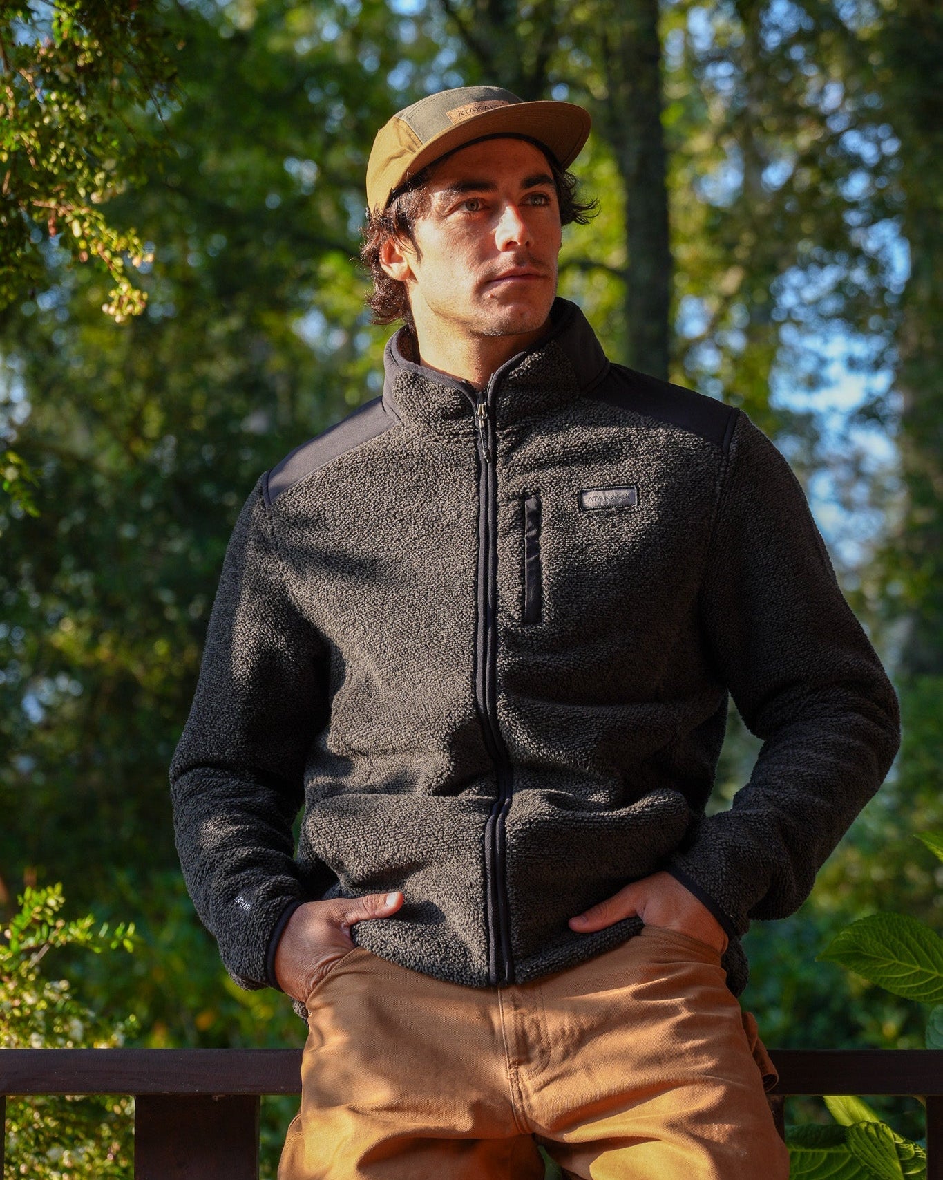 Atakama Outdoor Ventoff Patagón – Polar cortaviento de hombre negro