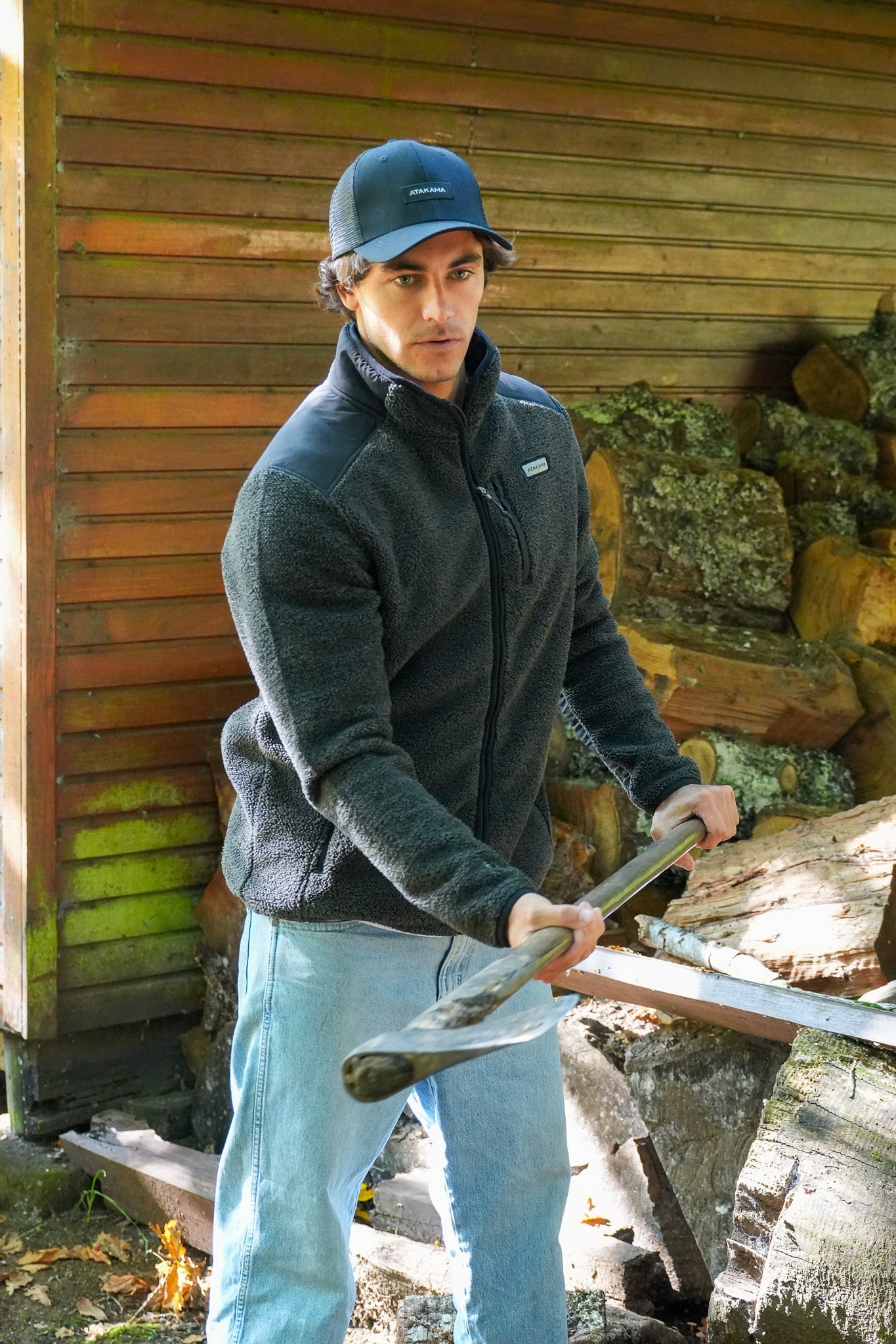 Atakama Outdoor Ventoff Patagón – Polar cortaviento de hombre negro