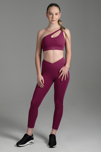 Ultimate Legging 7/8 - Calza larga al tobillo deportiva Mujer (Burdeo Boysenberry)