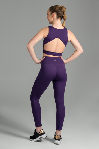 Ultimate Top Sport - Polera corta deportiva de Mujer Purple