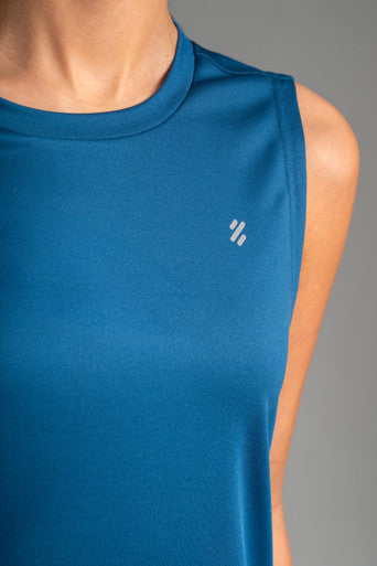 Ultimate Polera Sport - Polera deportiva sin mangas Mujer Oil Blue