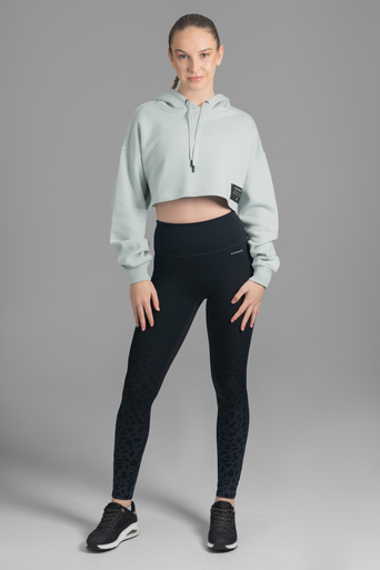Ultimate Hooded Crop - Poleron deportivo Corto de Mujer Mint