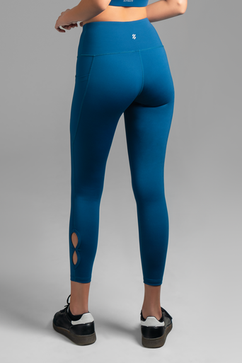 Ultimate Legging 7/8 - Calza larga al tobillo deportiva Mujer(Azul - Blue Opal)