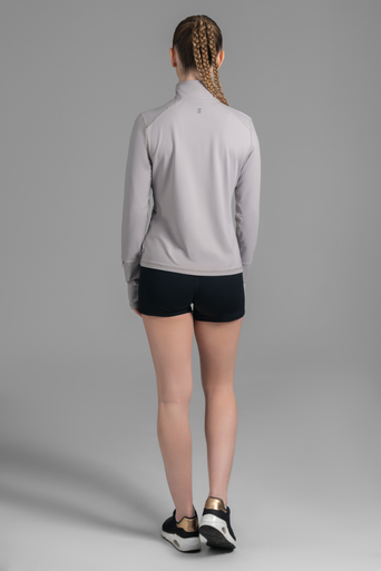 Ultimate Midi Zipper Sport - Polera deportiva manga larga Mujer Cool Gray