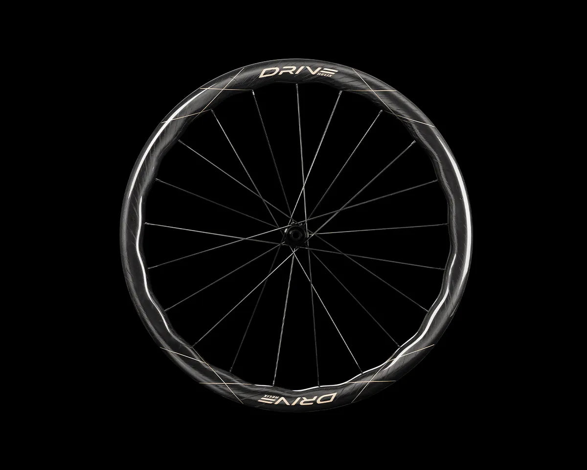 Elite Wheels Drive Helix 46D SS - Juego de Ruedas de Carbono perfil 46. Freno Disco