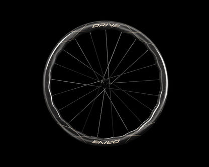 Elite Wheels Drive Helix 46D SS - Juego de Ruedas de Carbono perfil 46. Freno Disco